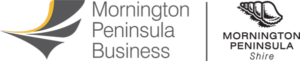 Mornington Peninsula Business Logo Grey text on white